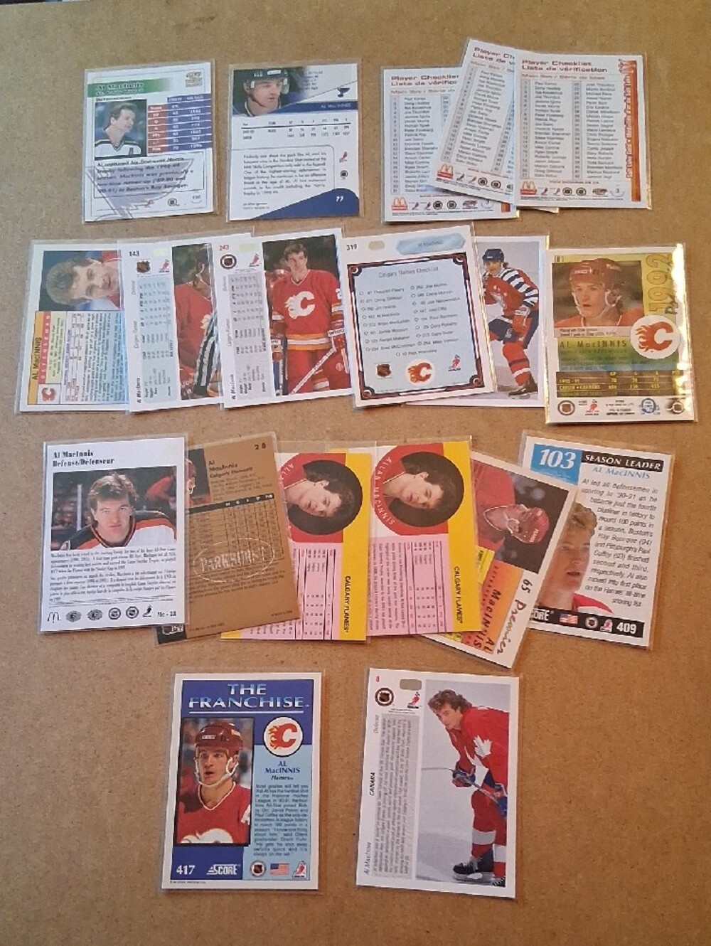 Al MacInnis Hockey Cards - Red & White - Picture 7 of 11